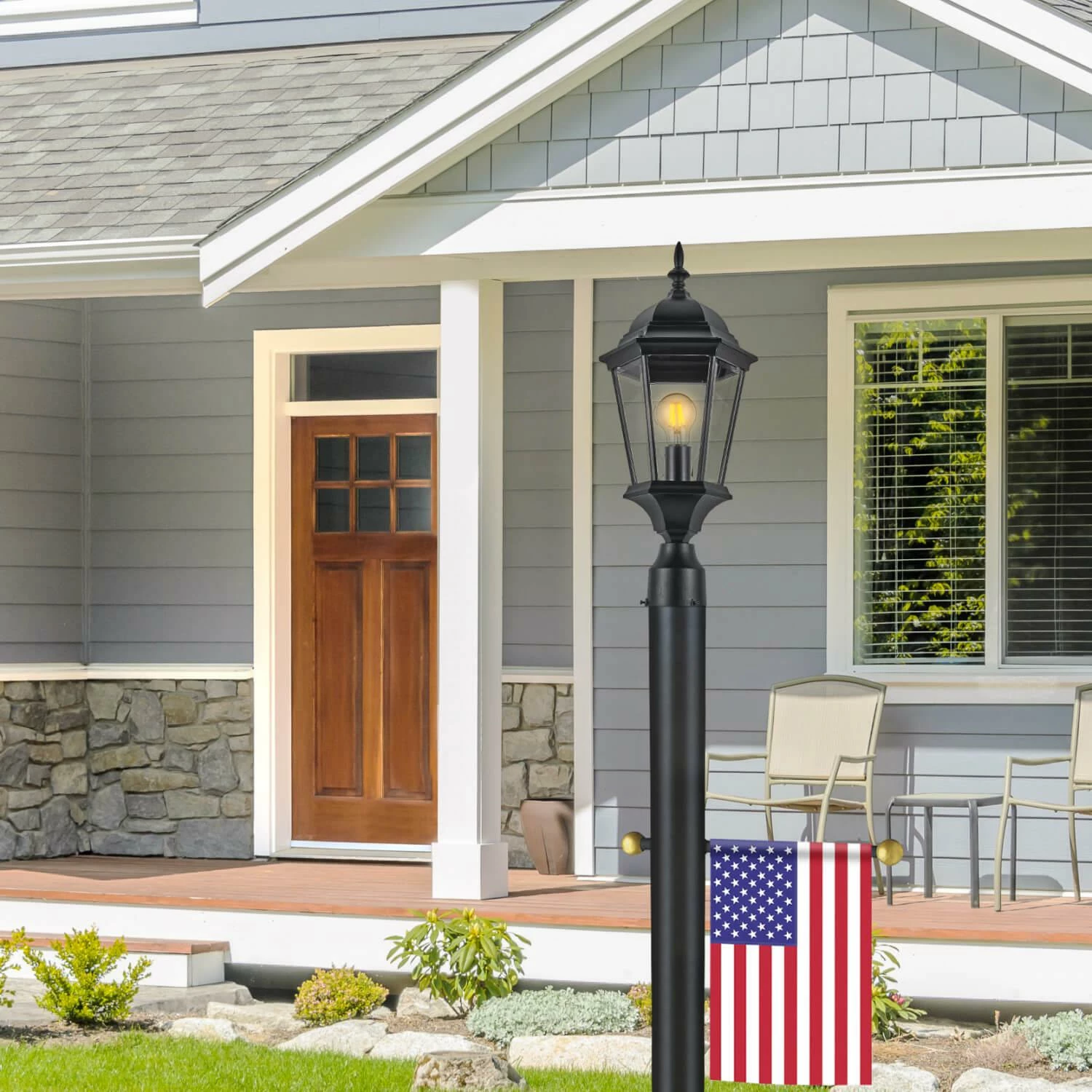 Bronze Lamp Post With Cross Arm 10 Bronze Lamp Post With Cross Arm - Image 10