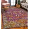 Laraline Area Rug In Faded Fuchsia, 5-Foot-3-Inch By 7-Foot-7-Inch