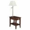 Laurent Lamp Table In Chocolate Cherry
