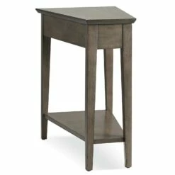 Compact Recliner Wedge Table In Smoke Gray