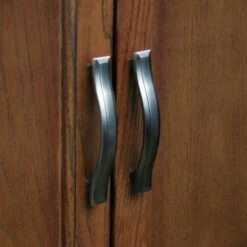 Adjustable-Shelf Foyer Cabinet In Westwood Oak -US Home Sales Store leick home adjustable shelf foyer cabinet westwood oak 3