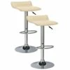Adjustable Swivel Stool In Cream, Set Of 2
