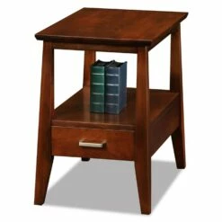 Delton Narrow Side Table In Sienna