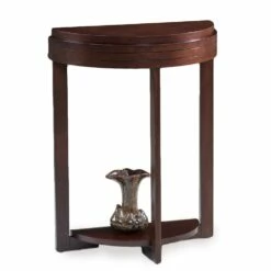 Demilune Console Hall Stand In Chocolate Cherry