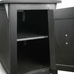 Mission Side Table In Slate Black -US Home Sales Store leick home mission side table slate black 3