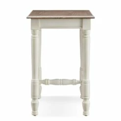 Narrow Side Table In Antiqued Ecru And Gray Washed Otter 12 Narrow Side Table In Antiqued Ecru And Gray Washed Otter -US Home Sales Store leick home narrow side table antiqued ecru and gray washed otter 6