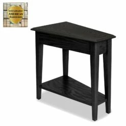 Recliner Wedge Table In Slate Black