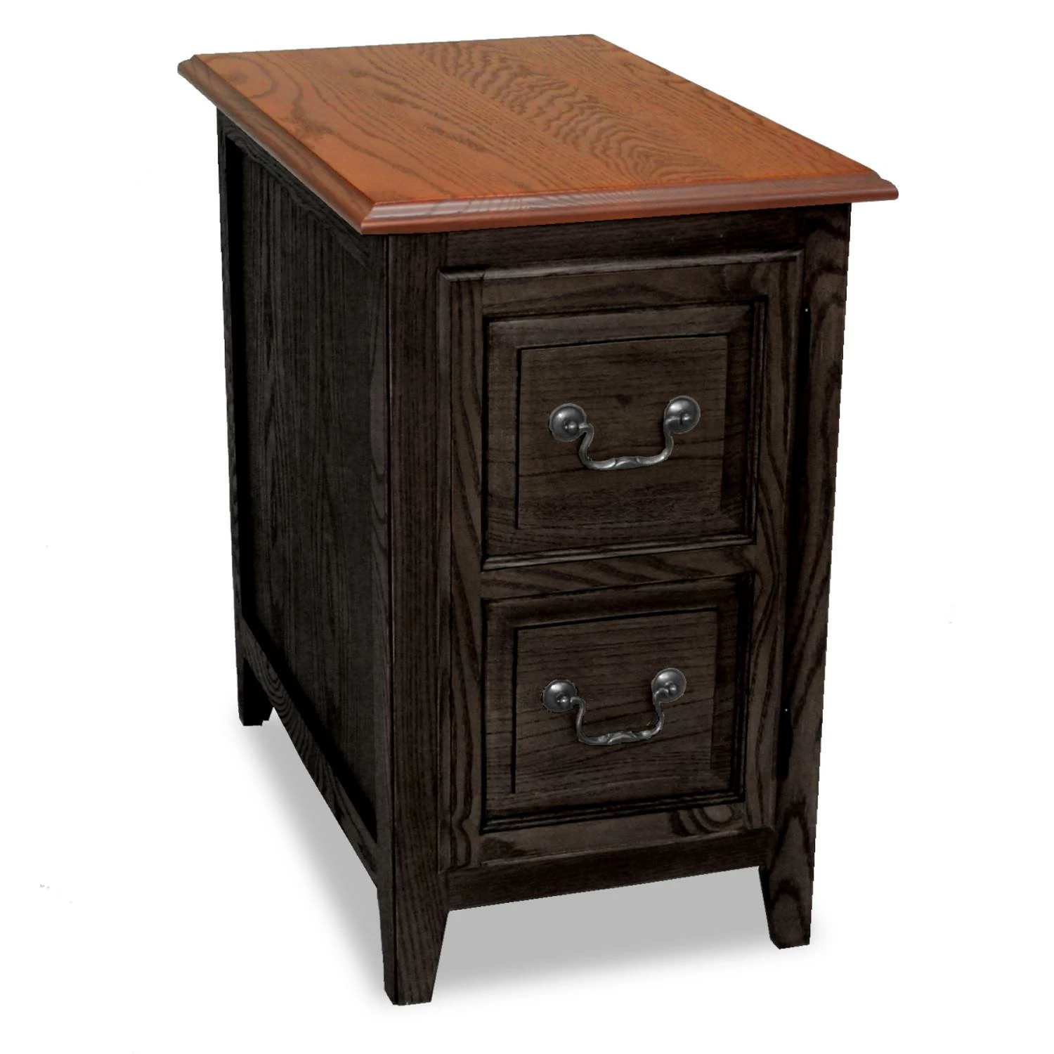 Shaker Side Table In Medium Oak And Black Slate 1 Shaker Side Table In Medium Oak And Black Slate