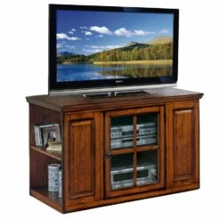 TV Stand For 55" TV In Burnished Oak