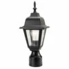 Maple Street Outdoor Post Top Light In Black