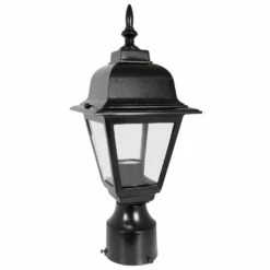 Maple Street Outdoor Post Top Light In Black -US Home Sales Store maple street black outdoor post mount light fixture 13