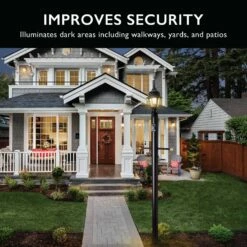 Maple Street Outdoor Post Top Light In Black -US Home Sales Store maple street black outdoor post mount light fixture 4