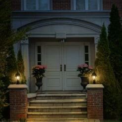 Maple Street Outdoor Post Top Light In Black -US Home Sales Store maple street black outdoor post mount light fixture 8