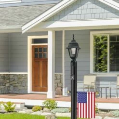 Maple Street Outdoor Post Top Light In Black -US Home Sales Store maple street black outdoor post mount light fixture 9