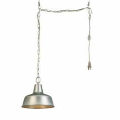 Mason Swag Pendant Light In Painted Galvanized Steel