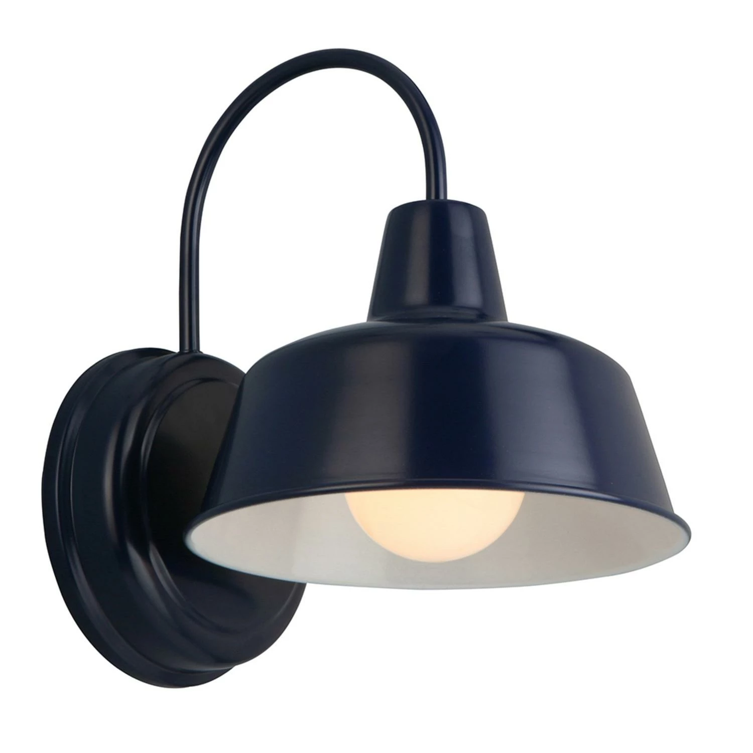 Mason Indoor/Outdoor Wall Light In Navy Blue 1 Mason Indoor/Outdoor Wall Light In Navy Blue