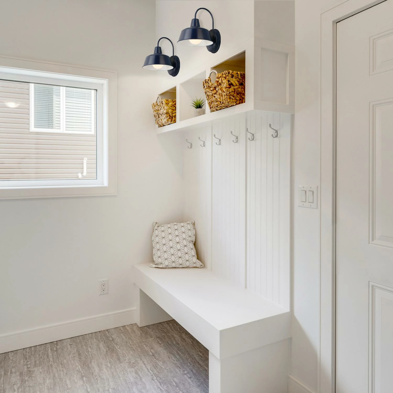 Mason Indoor/Outdoor Wall Light In Navy Blue 7 Mason Indoor/Outdoor Wall Light In Navy Blue - Image 7