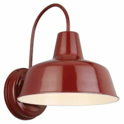 Mason Indoor/Outdoor Wall Light In Rustic Red
