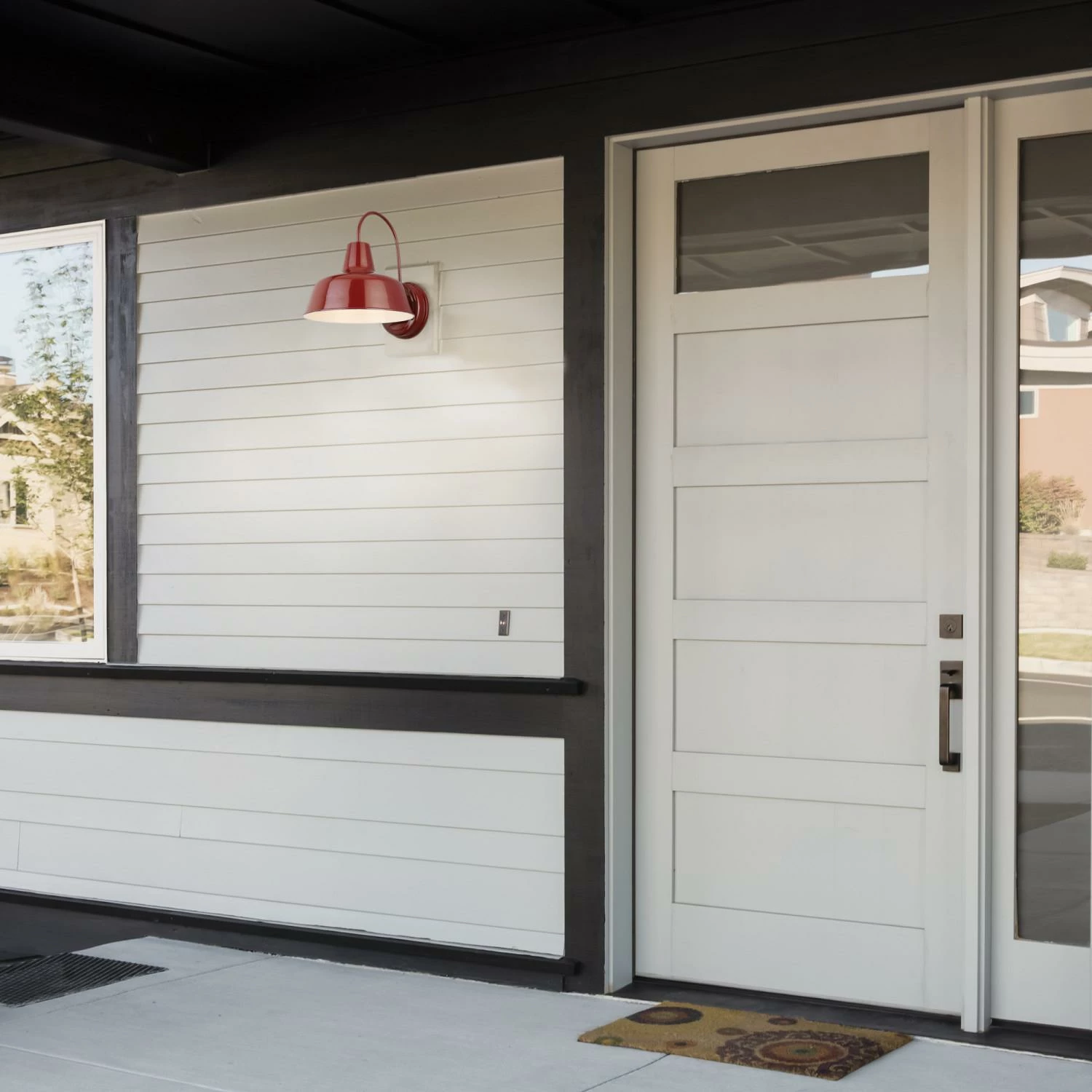 Mason Indoor/Outdoor Wall Light In Rustic Red 5 Mason Indoor/Outdoor Wall Light In Rustic Red - Image 5