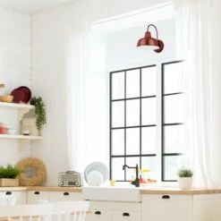 Mason Indoor/Outdoor Wall Light In Rustic Red 14 Mason Indoor/Outdoor Wall Light In Rustic Red -US Home Sales Store mason rustic red 1 light wall light 7