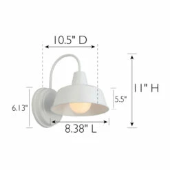 Mason Indoor/Outdoor Wall Light In White -US Home Sales Store mason wall light white 4