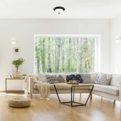 Traditional Ceiling Light In Matte Black, 2-Light, 2-Pack 10 Traditional Ceiling Light In Matte Black, 2-Light, 2-Pack -US Home Sales Store matte ceiling 2 light matte black 2 pack 4