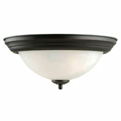 Millbridge Ceiling Mount Light Fixture In Oil Rubbed Bronze, 2-Light
