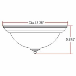 Millbridge Ceiling Mount Light Fixture In Oil Rubbed Bronze, 2-Light -US Home Sales Store millbridge 2 light ceiling bronze 3