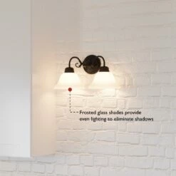 Millbridge Wall Mount Sconce In Oil-Rubbed Bronze, 2-Light -US Home Sales Store millbridge 2 light wall oil rubbed bronze 3