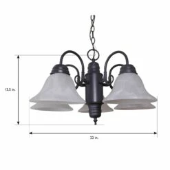 Millbridge Chandelier In Oil-Rubbed Bronze, 5-Light -US Home Sales Store millbridge 5 light chandelier bronze 4