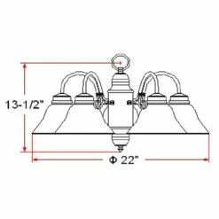 Millbridge Chandelier In Satin Nickel, 5-Light -US Home Sales Store millbridge 5 light chandelier nickel 5