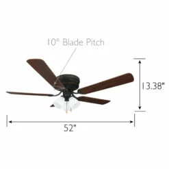 Millbridge LED Reverse Airflow Ceiling Fan In Bronze, 52-Inch -US Home Sales Store millbridge bronze 52 inch led reverse airflow ceiling fan 6