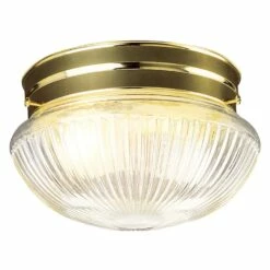 Millbridge Ceiling Light In Polished Brass, 2-Light