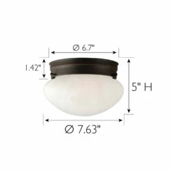 Millbridge Dome Ceiling Light In Oil-Rubbed Bronze -US Home Sales Store millbridge dome ceiling light bronze 4