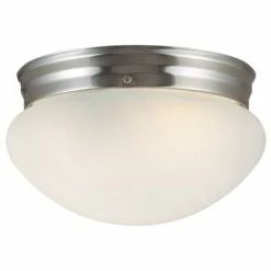 Millbridge Dome Ceiling Light In Satin Nickel