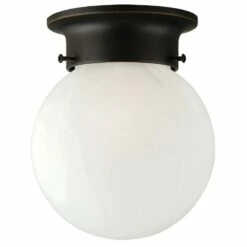 Millbridge Globe Ceiling Light In Oil-Rubbed Bronze