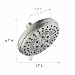 Mills 7-Inch Satin Nickel Shower Head -US Home Sales Store mills 7 inch satin nickel shower head 4