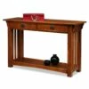 Mission Impeccable Console Table In Medium Oak