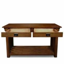 Mission Impeccable Console Table In Medium Oak -US Home Sales Store mission console sofa table oak 6