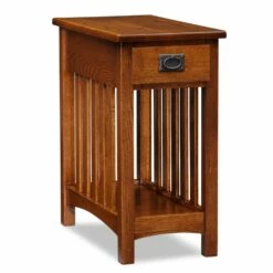 Mission Impeccable Narrow End Table In Medium Oak