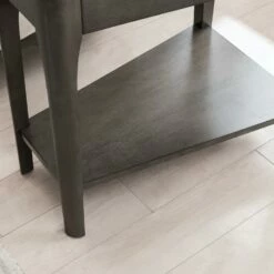 Obsidian Wedge Table In Burnished Smoke Gray 12 Obsidian Wedge Table In Burnished Smoke Gray -US Home Sales Store obsidian gray wedge table burnished smoke gray 6