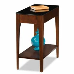 Obsidian Narrow End Table In Chestnut