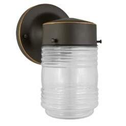 Jelly Jar LED Wall Light In Oil-Rubbed Bronze -US Home Sales Store oil rubbed bronze jelly jar led wall light 7