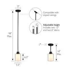 Oslo Mini Pendant Light Matte Black -US Home Sales Store oslo mini pendant light matte black 9