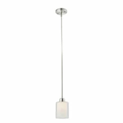 Oslo Integrated LED Mini Pendant In Satin Nickel