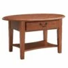 Oval Coffee Table In Medium Oak