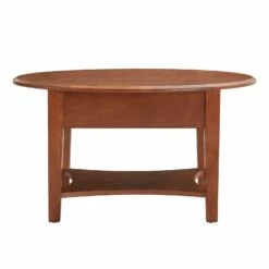 Oval Coffee Table In Medium Oak -US Home Sales Store oval coffee table medium oak 7