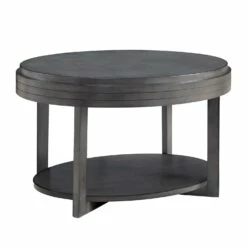 Oval Condo Coffee Table In Smoke Gray