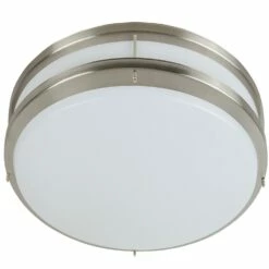 Owens Integrated LED Ceiling Light In Brushed Nickel