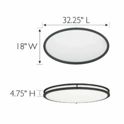 Owens LED Ceiling Light In Matte Black -US Home Sales Store owens ceiling light matte black 5